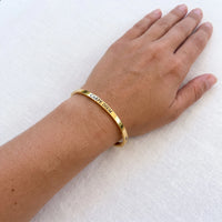 Thumbnail for Carpe diem armband — gedragen, echte grootte, goud | SKU: cp-g