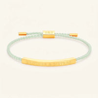Thumbnail for Groene armband — productfoto op witte achtergrond, goud | SKU: lanature-g