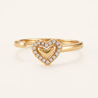 Thumbnail for Hartjes ring — productfoto op witte achtergrond, goud | SKU: lecoeur