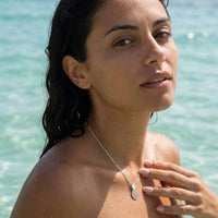 Thumbnail for Ananas ketting — gedragen in het water, waterproof, zilver | SKU: 8050907-white-gold