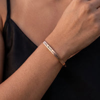 Thumbnail for Bangle — close-up van de details, rosé goud | SKU: lbat-rg