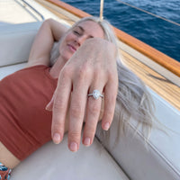 Thumbnail for Zilveren ring dames — gedragen, zilver | SKU: 505162-4.5-silver