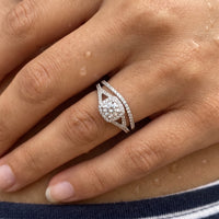 Thumbnail for Verlovingsring — close-up van de details, zilver | SKU: 497080-4.5-silver