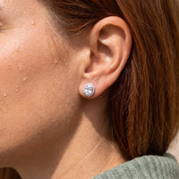 Thumbnail for Oorknopjes — close-up van de details, zilver | SKU: 6306968-white
