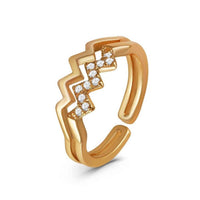Thumbnail for Verstelbare ring — productfoto op witte achtergrond, goud