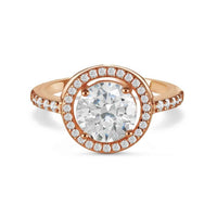 Thumbnail for Ring rosé goud — productfoto op witte achtergrond, zilver