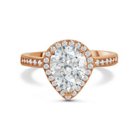 Thumbnail for Druppel ring — productfoto op witte achtergrond, zilver