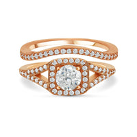 Thumbnail for Trouwring set — productfoto op witte achtergrond, zilver