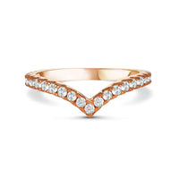 Thumbnail for V ring — productfoto op witte achtergrond, zilver