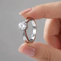 Thumbnail for Solitaire ring met kristal