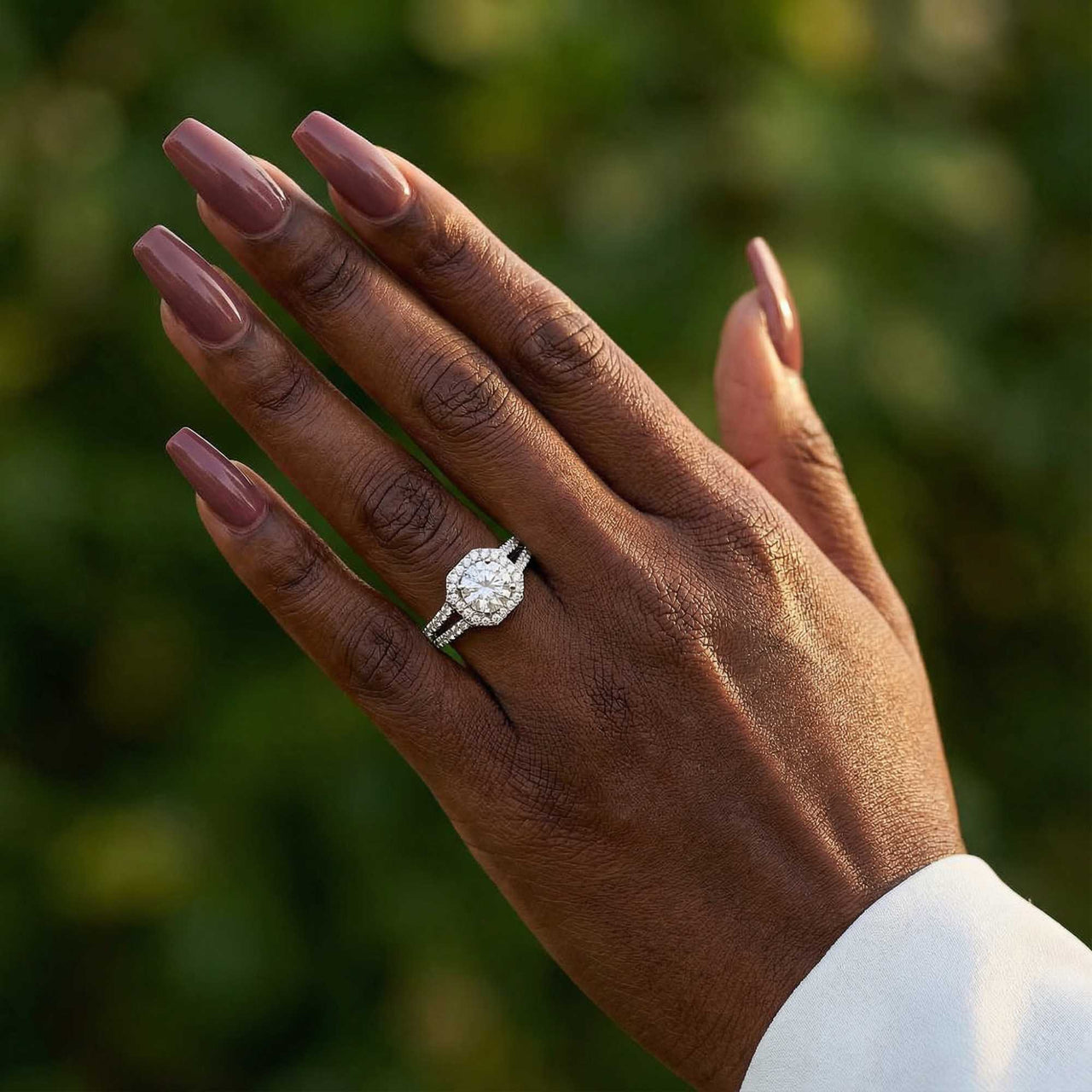 Vierkante ring in zilver