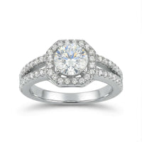 Thumbnail for Vierkante ring in zilver
