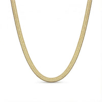 Thumbnail for The Golden Statement herringbone necklace by Brother & Sisters, featuring luxurious flat weave design and modern elegance.