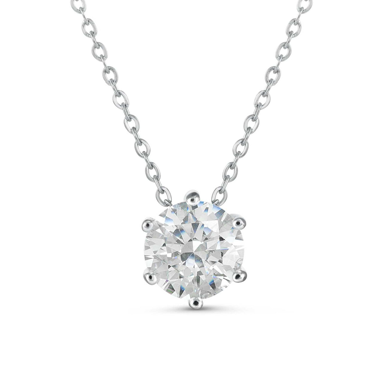 Solitairketting met Moissanite