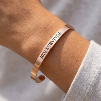 Thumbnail for Bangle — close-up van de details, rosé goud | SKU: 2020s-rg