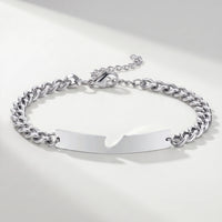 Thumbnail for Heart Cutout Bond Matching Bracelet Set shot 24