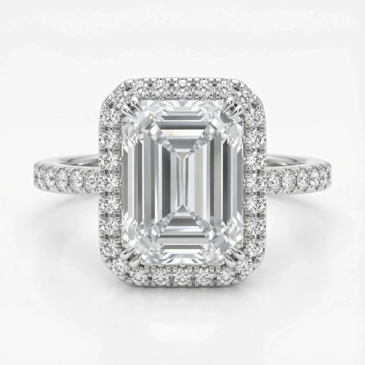 Rechthoekige ring in zilver