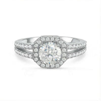 Thumbnail for Vierkante ring in zilver