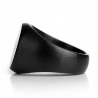 Thumbnail for Oval Ring detail — premium titanium steel construction for mens ring, hypoallergenic tarnish-resistant