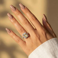 Thumbnail for Rechthoekige ring in zilver