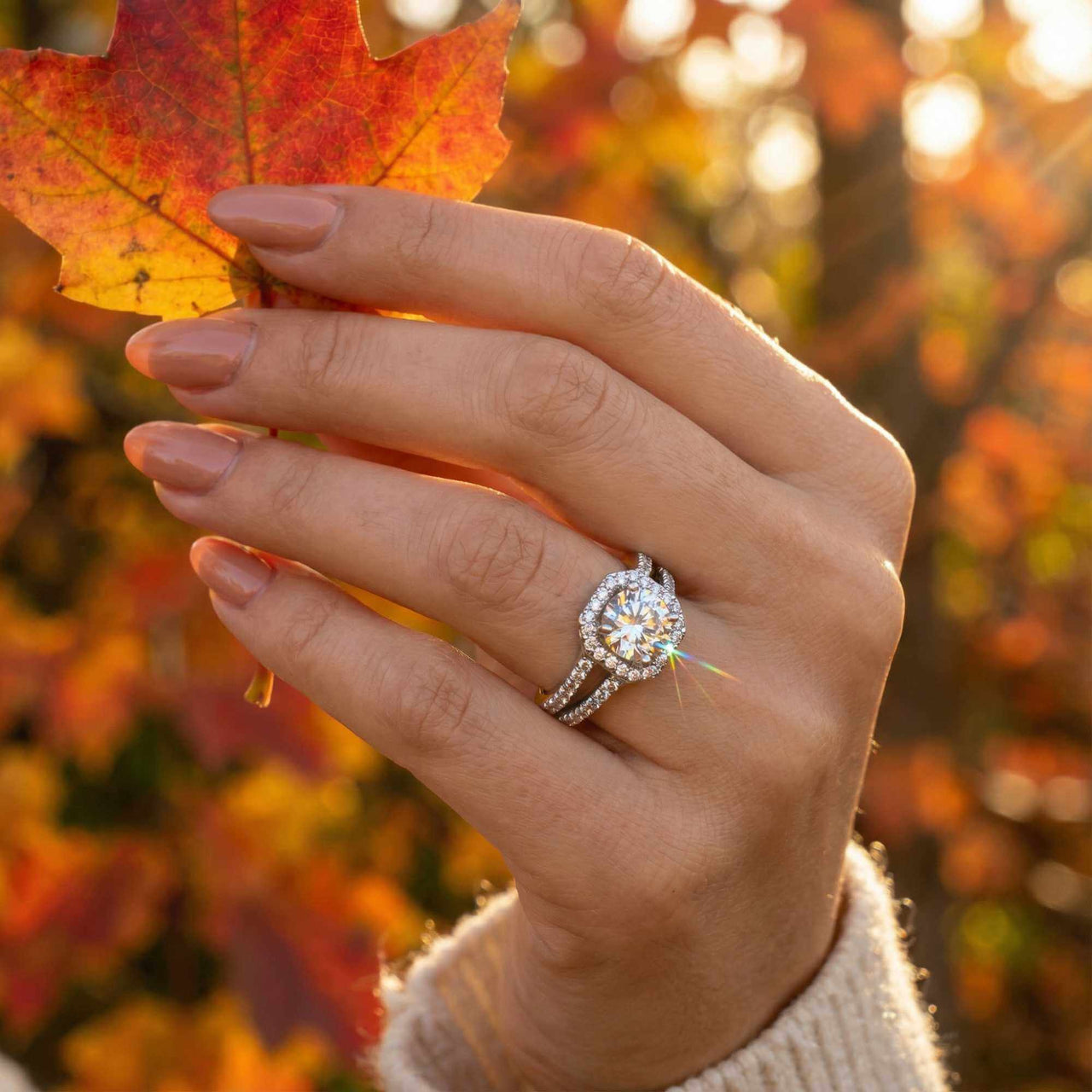 Vierkante ring in zilver
