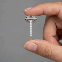 Thumbnail for Rechthoekige ring in zilver