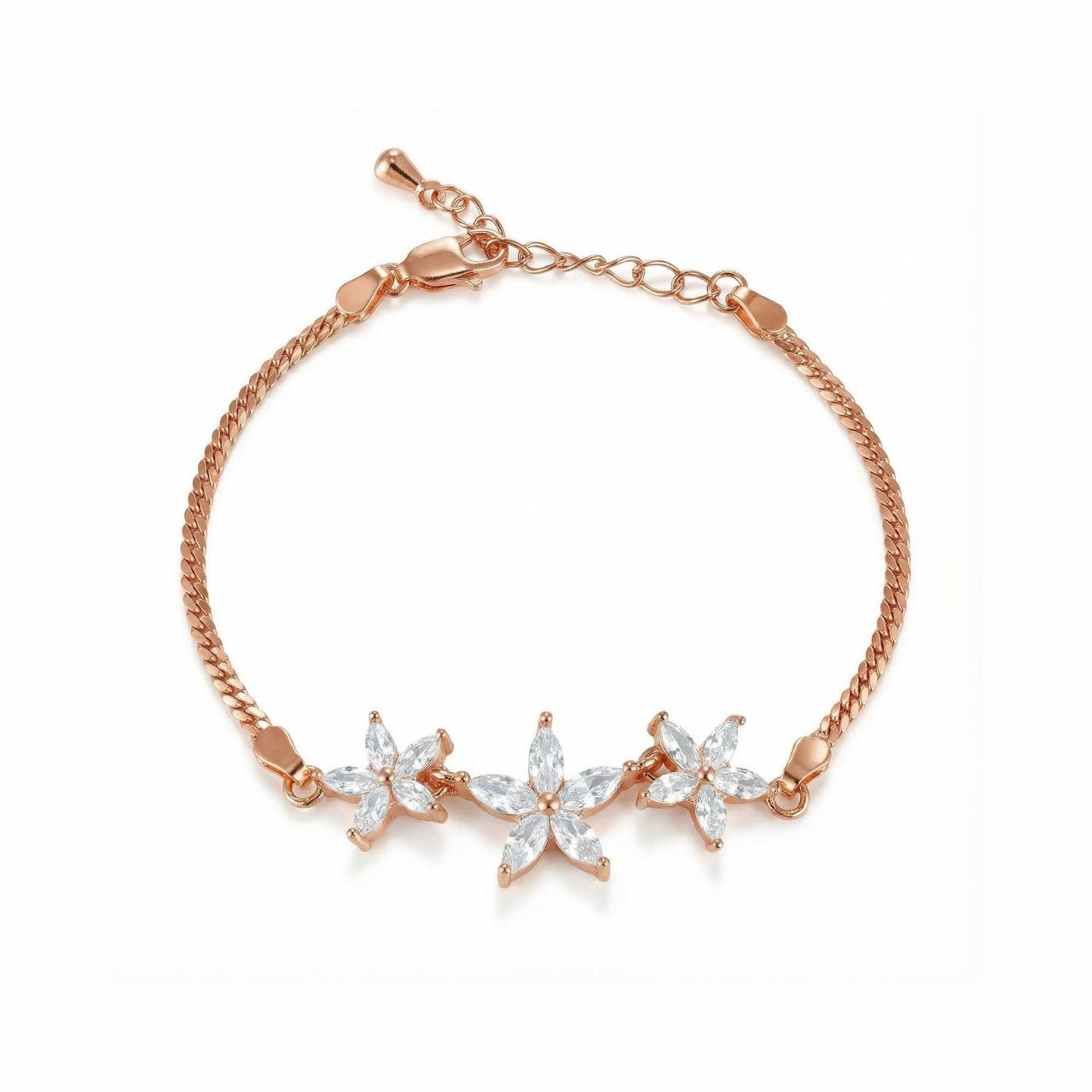 Armband met Kristallen Bloemen