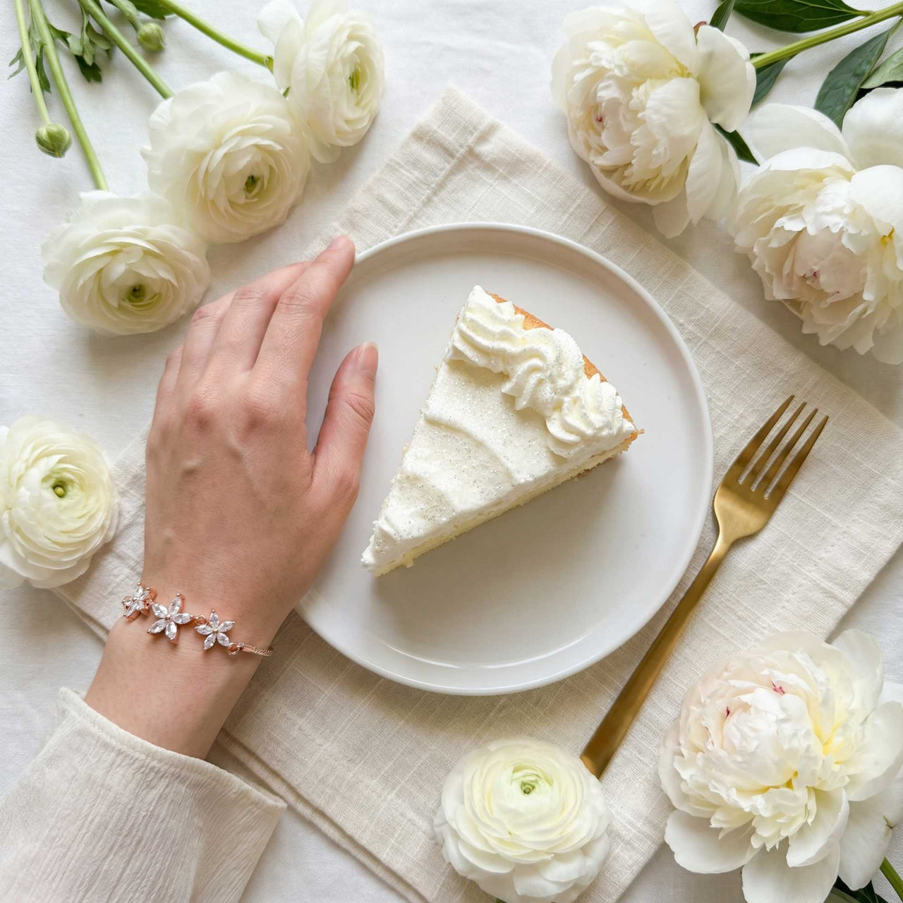 Armband met Kristallen Bloemen