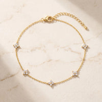 Thumbnail for Clover Charm Anklet