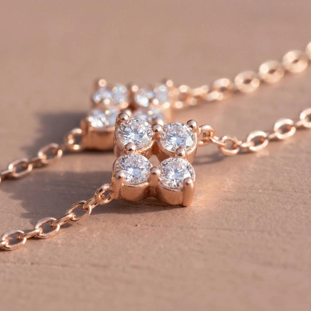 Clover Charm Anklet