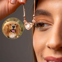 Thumbnail for Diamond Photo Bracelet showcasing a heart pendant with a pet photo, designed by Brother & Sisters.