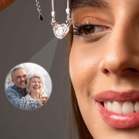 Thumbnail for Diamond Photo Bracelet showcasing a pendant highlighting a cherished couple's photo by Brother & Sisters.