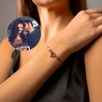 Thumbnail for Diamond Photo Bracelet by Brother & Sisters showcasing a heart pendant with a cherished photo.