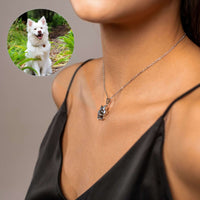 Thumbnail for Dog Photo Necklace - Personalised Necklace - Customised Necklace Necklace Brother & Sisters