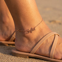 Thumbnail for Engraved Letter Anklet