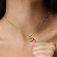 Thumbnail for Sentimental Initial Necklace by Brother & Sisters, a gold necklace for women showcasing an elegant letter S pendant.