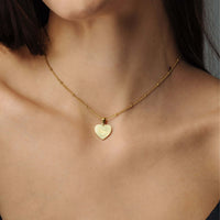 Thumbnail for Sentimental Initial Necklace - Gold necklace for women by Brother & Sisters featuring a heart-shaped pendant with 'S' charm.