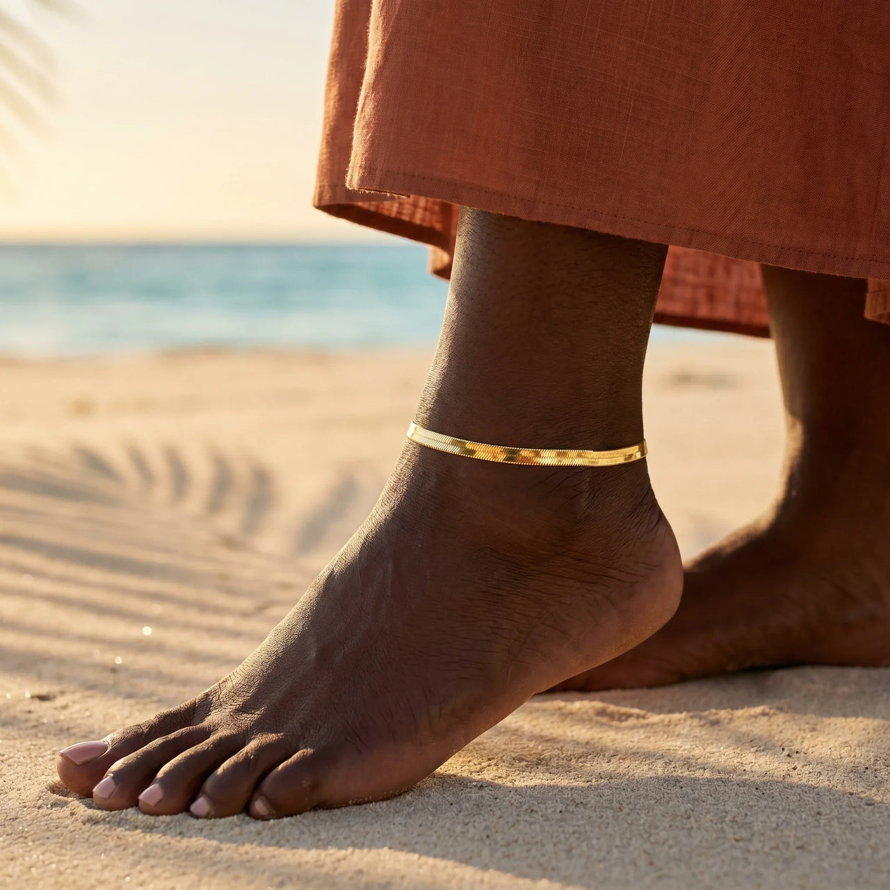 Herringbone Anklet