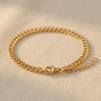 Thumbnail for HIS Gold Cuban link bracelet macro