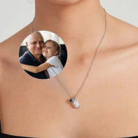 Thumbnail for Hope Photo Necklace showcasing a custom photo pendant, perfect for cherishing memories by Brother & Sisters.