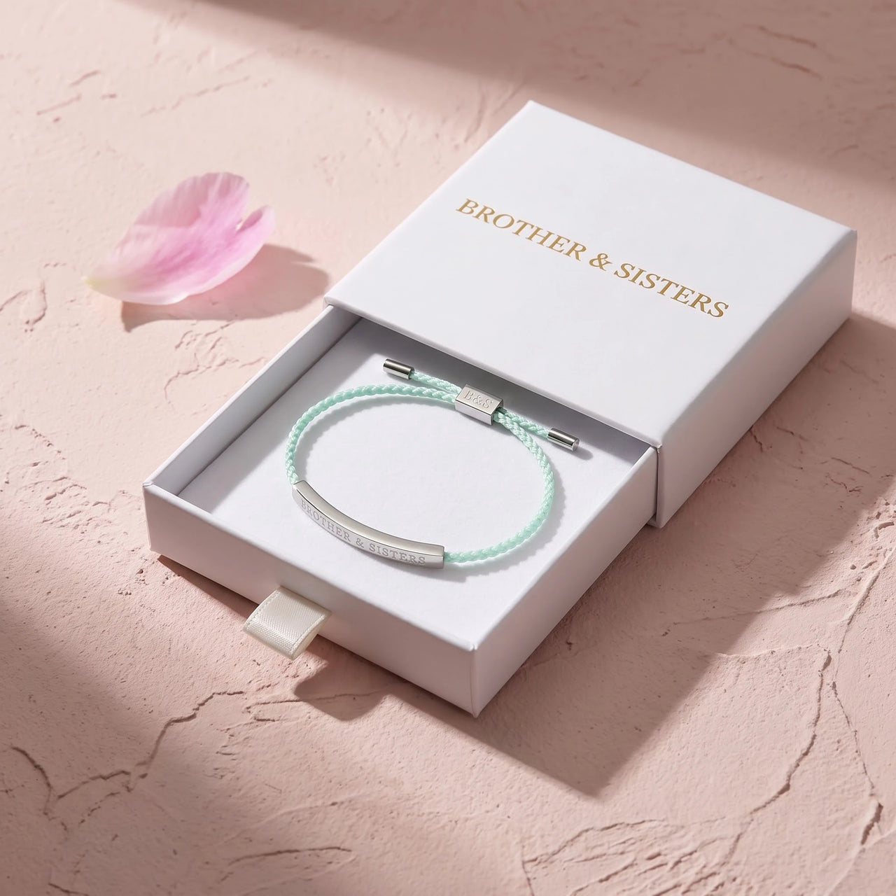 Koord armband — in de cadeaudoos, zilver | SKU: lamenthe-wg