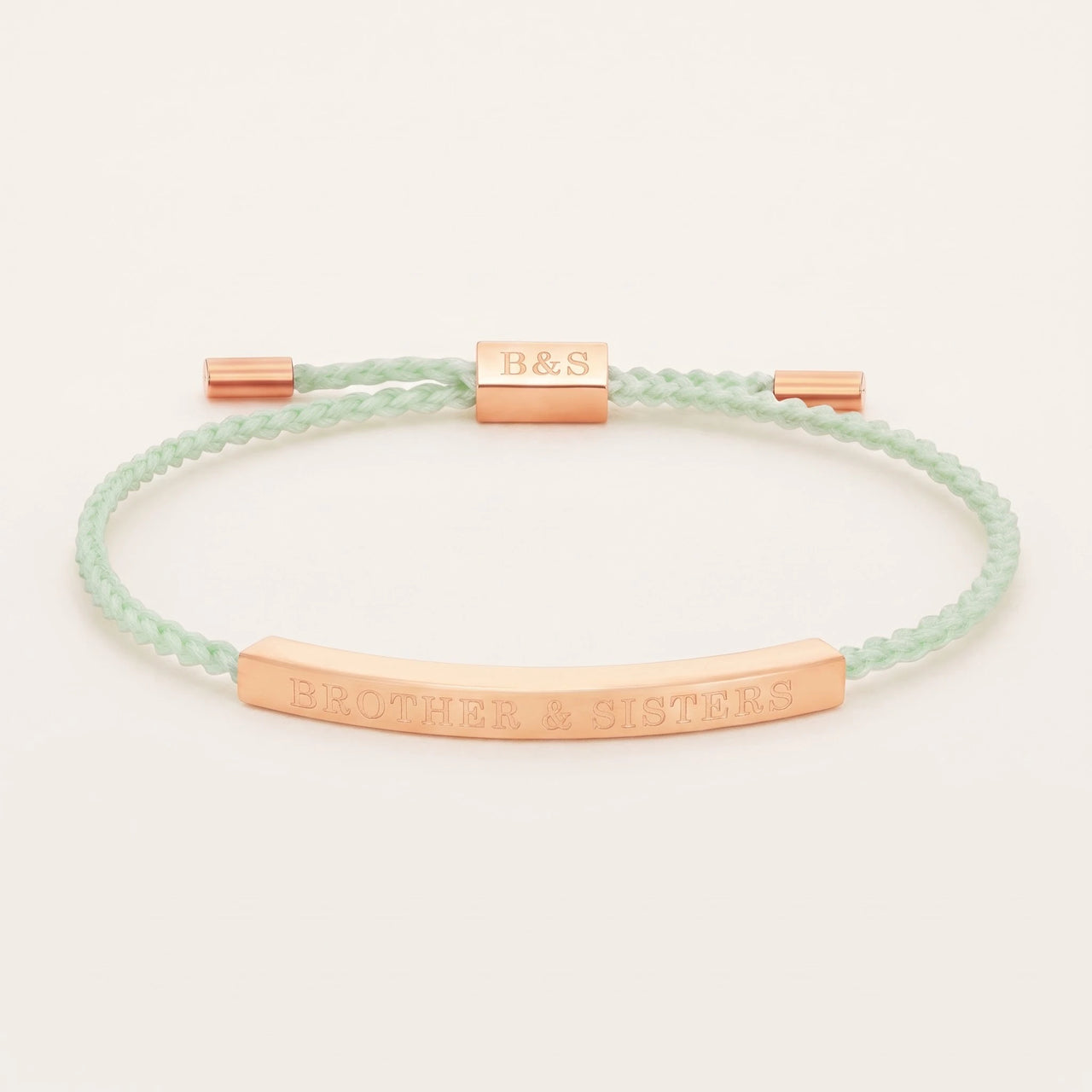 Vriendschapsarmband — productfoto op witte achtergrond, rosé goud | SKU: lanature-rg