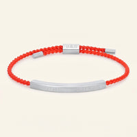 Thumbnail for Rode armband — productfoto op witte achtergrond, zilver | SKU: lamour-wg