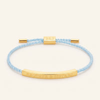 Thumbnail for Blauwe armband — productfoto op witte achtergrond, goud | SKU: leciel-g