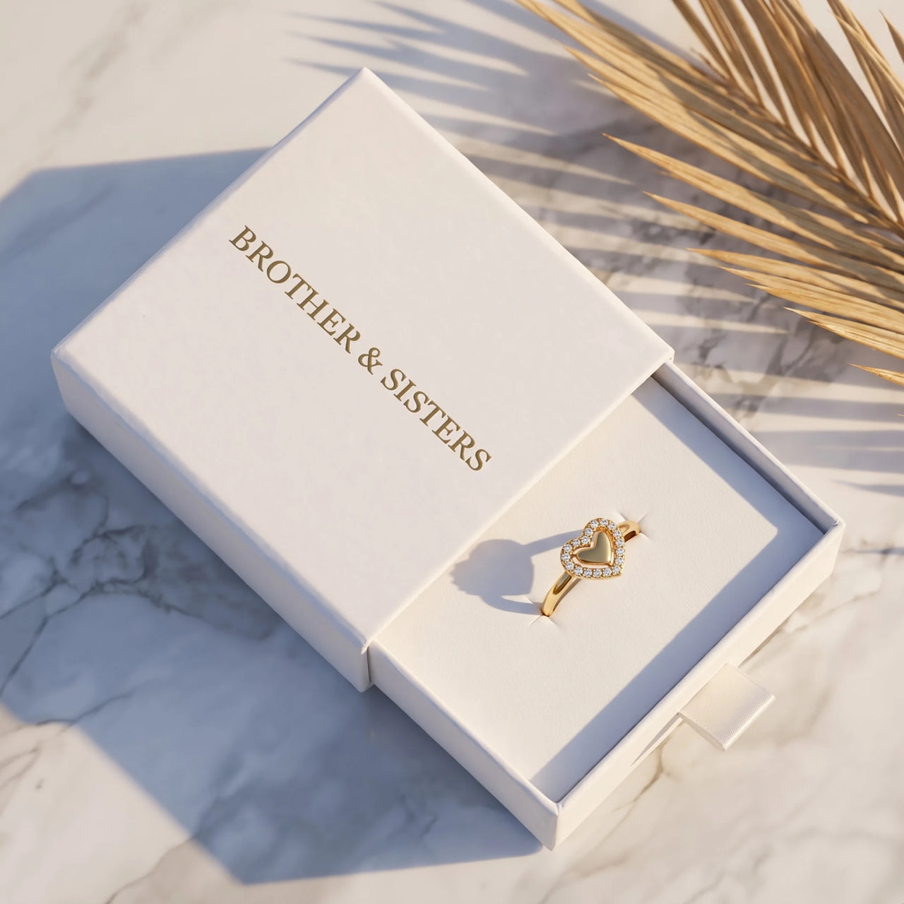 Hartjes ring — in de cadeaudoos, goud | SKU: lecoeur