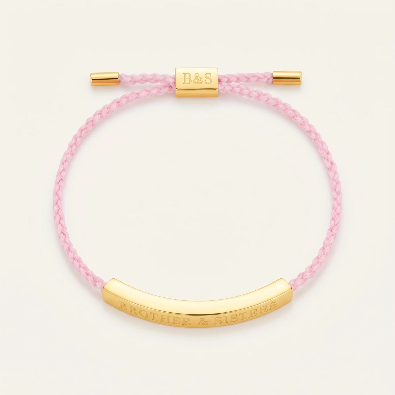 Roze armband — productfoto op witte achtergrond, goud | SKU: lecorail-g