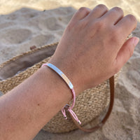Thumbnail for Gevlochten armband — gedragen, echte grootte, zilver | SKU: lecorail-wg