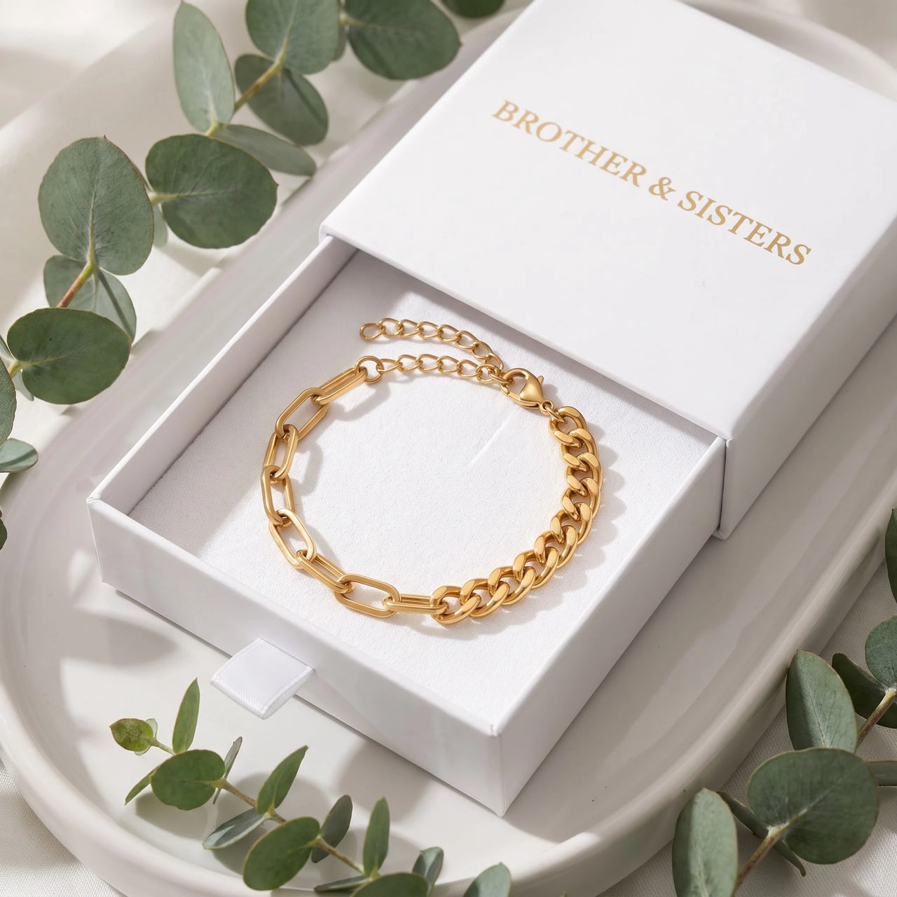 Armband dames — in de cadeaudoos, goud | SKU: ledouble