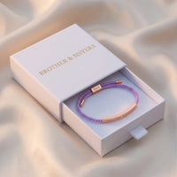 Thumbnail for Paarse armband — in de cadeaudoos, rosé goud | SKU: lemauve-rg
