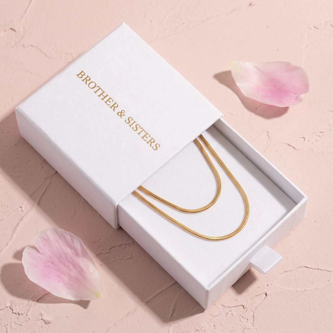 Slangenketting — in de cadeaudoos, goud | SKU: lesimplenecklace